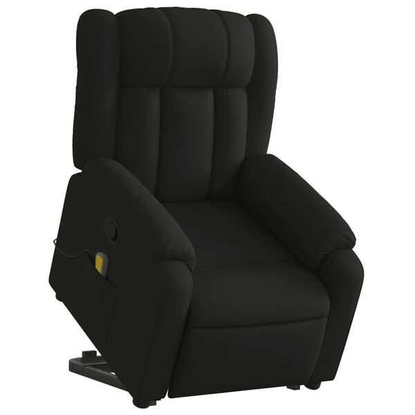 vidaXL Fauteuil de massage inclinable Noir Tissu