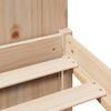 vidaXL Lit biblioth&egrave;que sans matelas 135x190 cm bois de pin massif