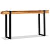 vidaXL Table console Bois de r&eacute;cup&eacute;ration massif r&eacute;glable