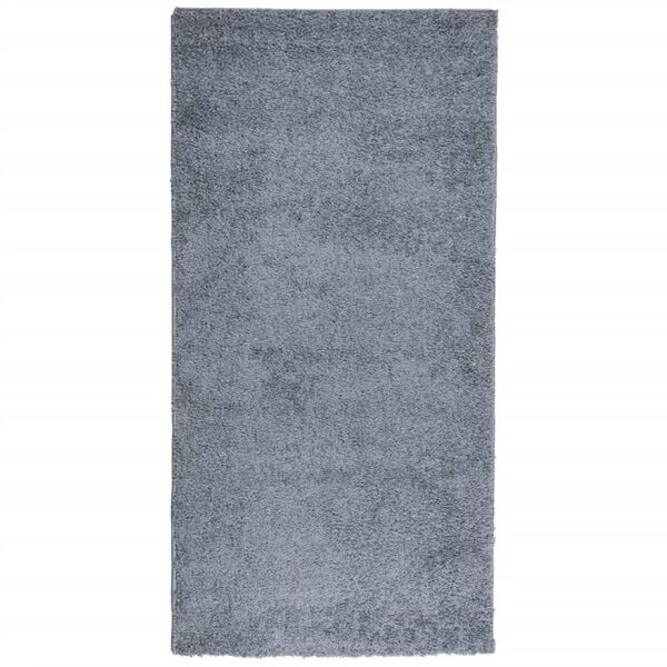 vidaXL Tapis shaggy PAMPLONA poils longs moderne bleu 100x200 cm