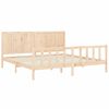 vidaXL Cadre de lit sans matelas 200x200 cm bois massif de pin