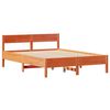 vidaXL Cadre de lit sans matelas cire marron 140x200cm bois pin massif