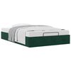 vidaXL Cadre de lit ottoman sans matelas vert fonc&eacute; 120x200 cm velours