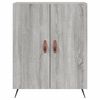 vidaXL Buffet haut Sonoma gris 69,5x34x180 cm Bois d'ing&eacute;nierie