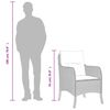 vidaXL Chaises de jardin coussins lot de 2 gris clair résine tressée