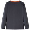T-shirt enfants à manches longues anthracite 104