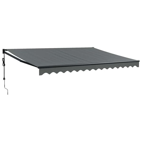 vidaXL Auvent r&eacute;tractable automatique anthracite 4x3 m