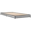 vidaXL Cadre de lit sans matelas sonoma gris 100x200 cm
