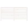 vidaXL Cache-radiateur Blanc 169x19x84 cm Bois massif de pin