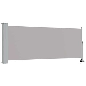 vidaXL Auvent lat&eacute;ral r&eacute;tractable de patio 100 x 300 cm Gris