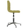 vidaXL Chaise pivotante de salle &agrave; manger Vert Tissu