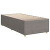 vidaXL Sommier &agrave; lattes de lit avec matelas Taupe 100x200 cm Tissu
