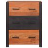 vidaXL Buffet 3 pcs Marron 110 x 30 x 75 cm Bois d'Acacia Massif