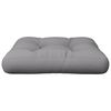 vidaXL Coussin de palette gris 50x50x12 cm tissu