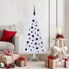 vidaXL Sapin de Noël artificiel avec 150 LED Blanc 120 cm PVC et Acier
