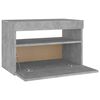 vidaXL Tables de chevet avec lumières LED 2 pcs gris béton 60x35x40 cm