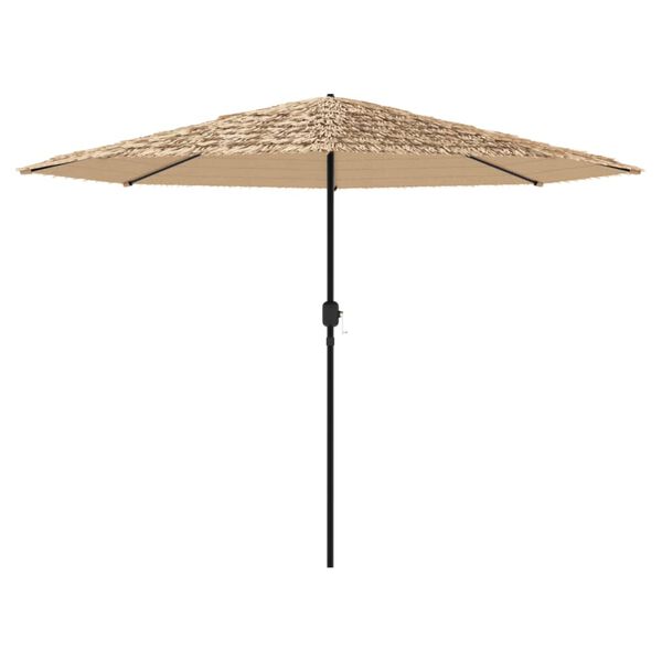 vidaXL Parasol de jardin avec m&acirc;t en acier marron 324x324x247 cm