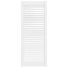 vidaXL Porte d'armoire &agrave; persiennes blanc 99,3x39,4 cm pin massif