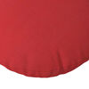 vidaXL Coussins de siège 2 pcs Rouge Ø80 x 29 cm tissu