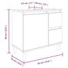vidaXL Ensemble de meubles de salle de bain 3 pcs ch&ecirc;ne sonoma