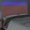 vidaXL T&ecirc;te de lit &agrave; LED Rose 180x5x118/128 cm Velours