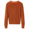 Pull-over tricot&eacute; pour enfants cognac 116