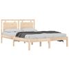 vidaXL Cadre de lit sans matelas 120x200 cm bois massif