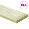 vidaXL Panneaux de terrasse 60 pcs 7,2 m&sup2; 1 m Pin massif impr&eacute;gn&eacute;