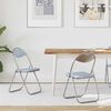 vidaXL Chaise pliante 2 pcs Gris 48 x 43,5 x 81 cm Simili cuir