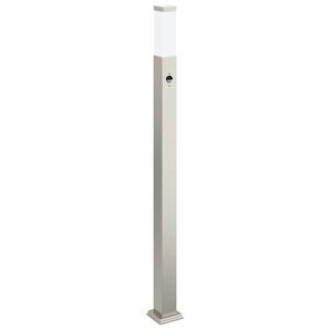 vidaXL Borne lumineuse avec d&eacute;tecteur 110 cm en acier inoxydable IP44