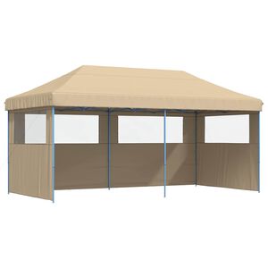 vidaXL Tente de f&ecirc;te Beige 292 x 580 x 315 cm Tissu Oxford
