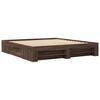 vidaXL Cadre de lit sans matelas ch&ecirc;ne marron 180x200 cm