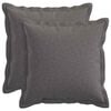 vidaXL Housse de coussin 2 pc HOUTEN Vert fonc&eacute; 30 x 30 cm