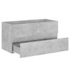 vidaXL Ensemble de meubles de salle de bain 2 pcs Gris b&eacute;ton