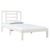 vidaXL Cadre de lit sans matelas blanc 90x200 cm bois de pin massif