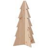 vidaXL Arbre de No&euml;l en bois pour d&eacute;coration 69,5cm bois massif de pin