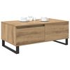 vidaXL Table basse Ch&ecirc;ne artisanal 90 x 50 x 36,5 cm Bois d'ing&eacute;nierie