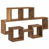 vidaXL &Eacute;tag&egrave;re Murale Bois ancien 82 x 15 x 51 cm Bois d'ing&eacute;nierie