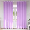 vidaXL Rideaux occultants avec anneaux 2 pcs Violet 225 x 140 cm