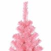 vidaXL Sapin de No&euml;l avec 300 LED avec support Rose 180 cm PVC