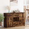 vidaXL Buffet avec tiroir Ch&ecirc;ne fum&eacute; 100 x 30 x 65,6 Bois d'ing&eacute;nierie