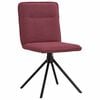 vidaXL Chaises à manger lot de 2 rouge bordeaux tissu