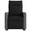 vidaXL Fauteuil inclinable de massage &eacute;lectrique Noir Tissu