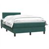 vidaXL Sommier &agrave; lattes de lit et matelas vert fonc&eacute; 120x210cm velours