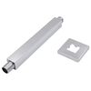 vidaXL Bras de support de douche Carr&eacute; Inox 201 Argent&eacute; 20 cm