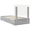 vidaXL Lit de Rangement Gris Sonoma 75 x 190 cm Bois d'ing&eacute;nierie