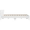 vidaXL Cadre de lit sans matelas blanc 180x200 cm
