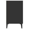 vidaXL Buffet noir 100x36x60 cm bois d'ing&eacute;nierie