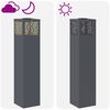 vidaXL Lumi&egrave;re de chemin LED solaire 2 pcs Anthracite
