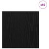 vidaXL Panneaux d&eacute;coratifs 50 pcs Ch&ecirc;ne noir 30 x 30 x 0,27 cm